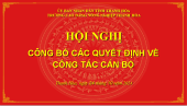 Trường Cao đẳng Nông nghiệp Thanh Hóa tổ chức Hội nghị công bố các Quyết định về công tác cán bộ