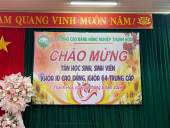 Trường Cao đẳng Nông nghiệp Thanh Hóa chào mừng tân học sinh, sinh viên K10 hệ cao đẳng và K64 hệ trung cấp tựu trường.